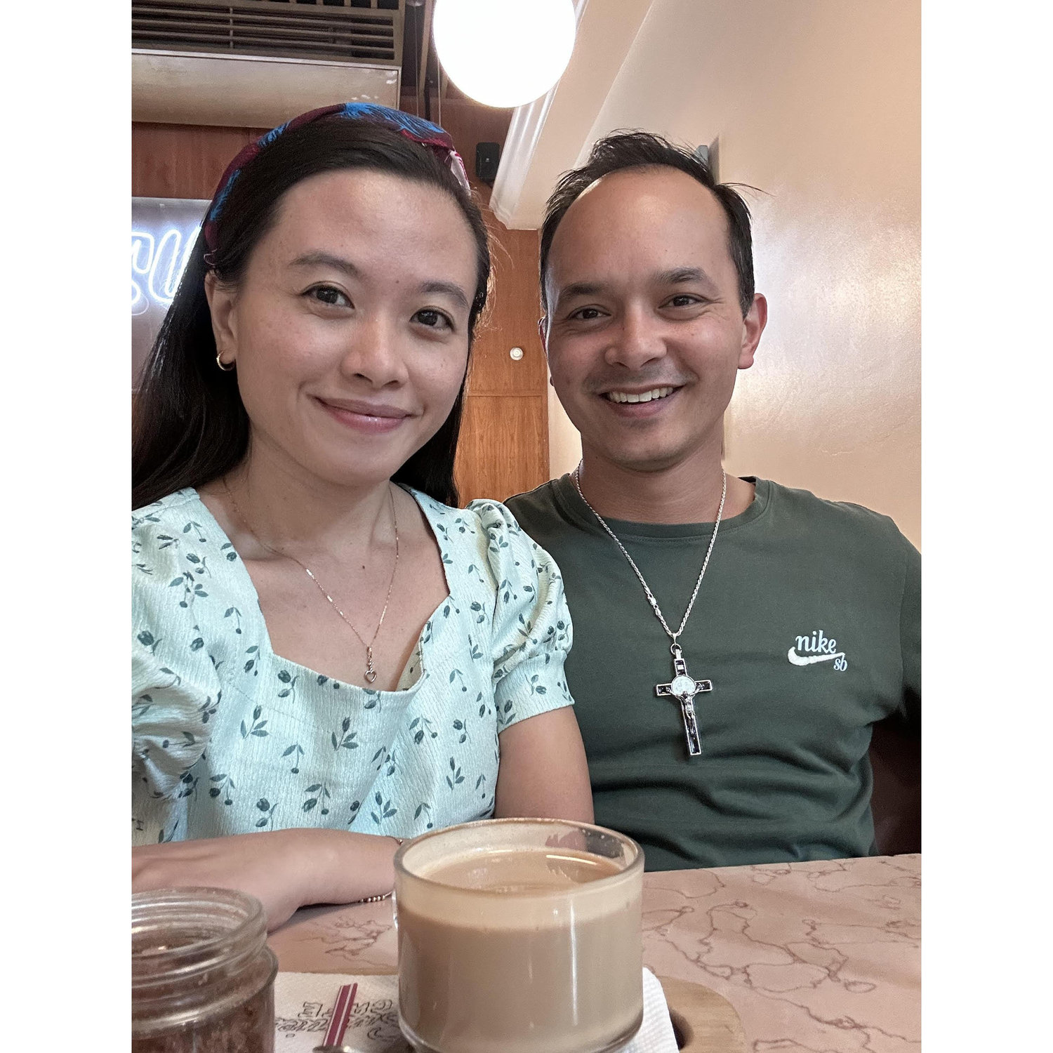 Their first in-person date, breakfast in Bonifacio Global City