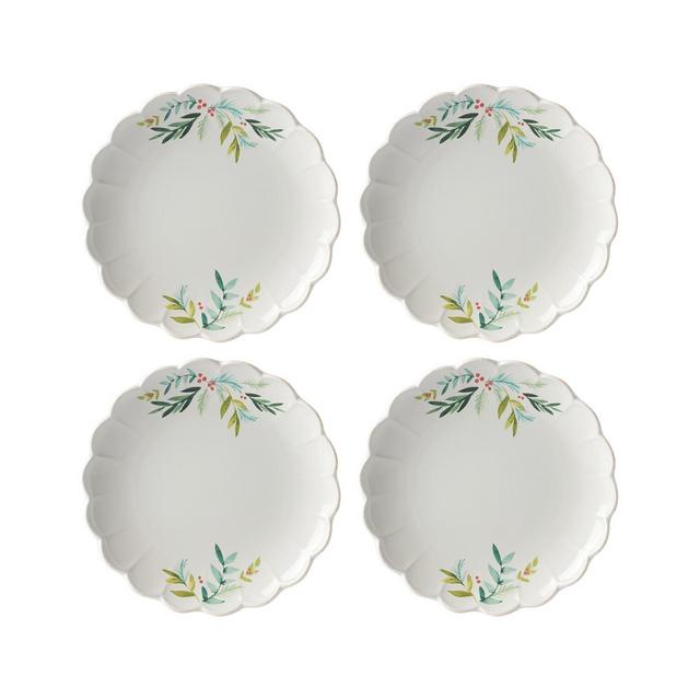 Lenox French Perle Berry Holiday Accent Plate Set, 4 Piece
