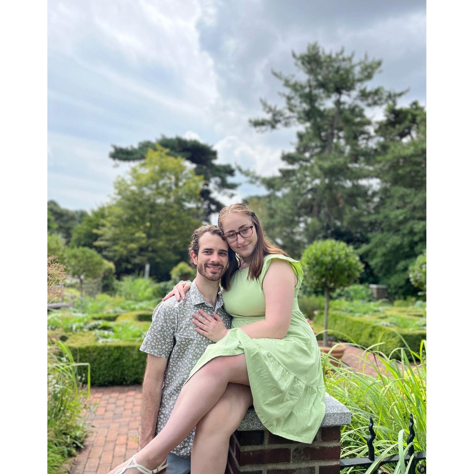 Our 2 year anniversary at the Bronx Botanical Gardens