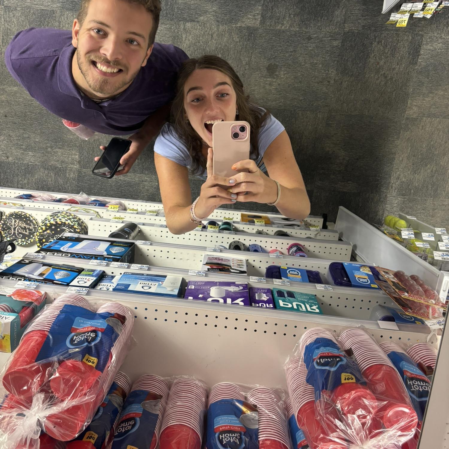 CVS ceiling mirror selfies are unmatched