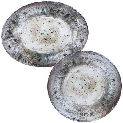 2pc Radiance Cream Melamine Platter Set - Certified International