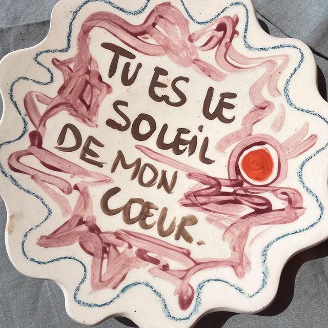 TU ES LE SOLEIL 3 SERVING PLATE