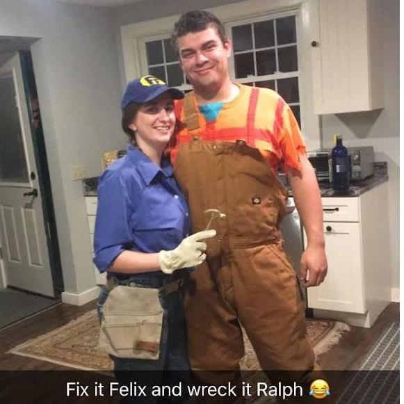 Another Halloween where Nick claims "you arent putting anything in my hair!"....overruled pt. 2 :)