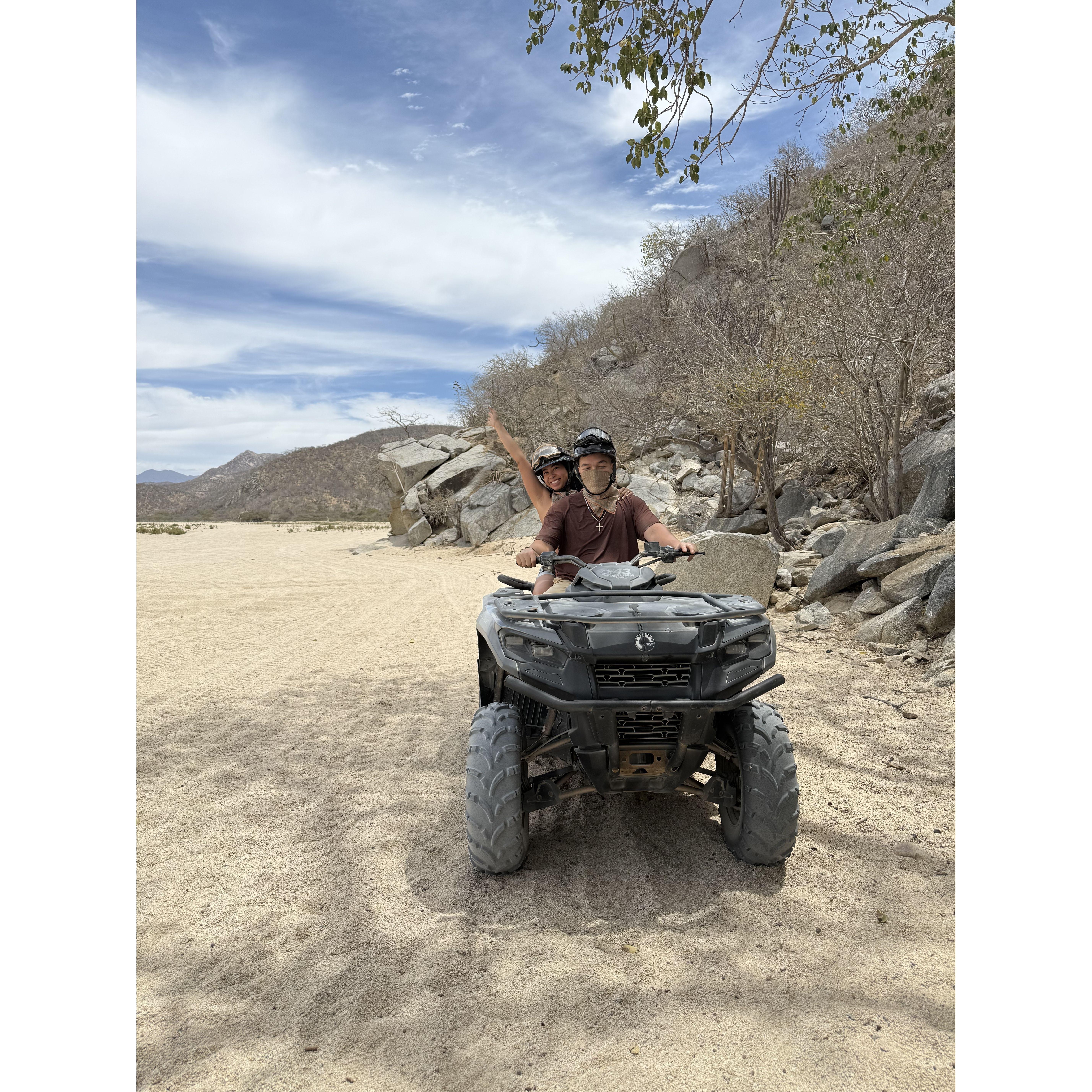 The one when Mylinh's make lap ride ATV's with her in Cabo, Mexico