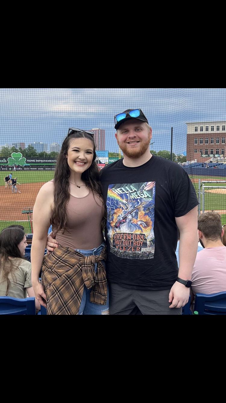 DAW Group Wilmington Blue Rocks game where Mariah got a free t-shirt and baseball (2022).