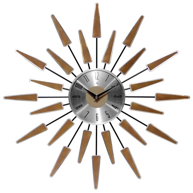 Infinity Instruments Satellite Clock, Walnut