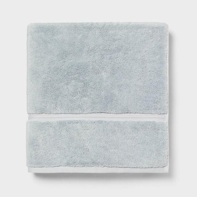 Oversized Spa Plush Bath Towel Light Blue - Threshold™