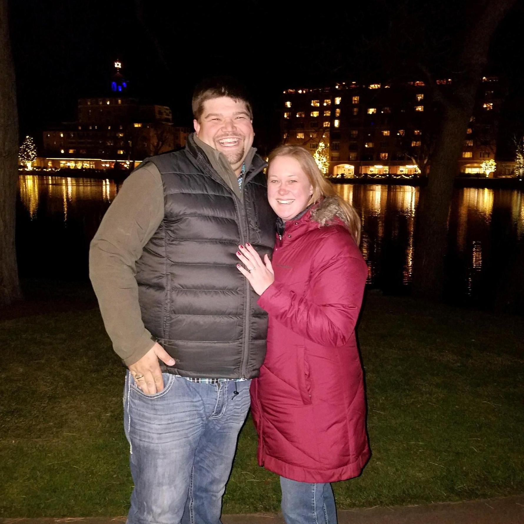 The couple passing by as Todd proposed said “Did you just propose, And you said yes?!?, Give me your camera...I MUST take your picture!!”