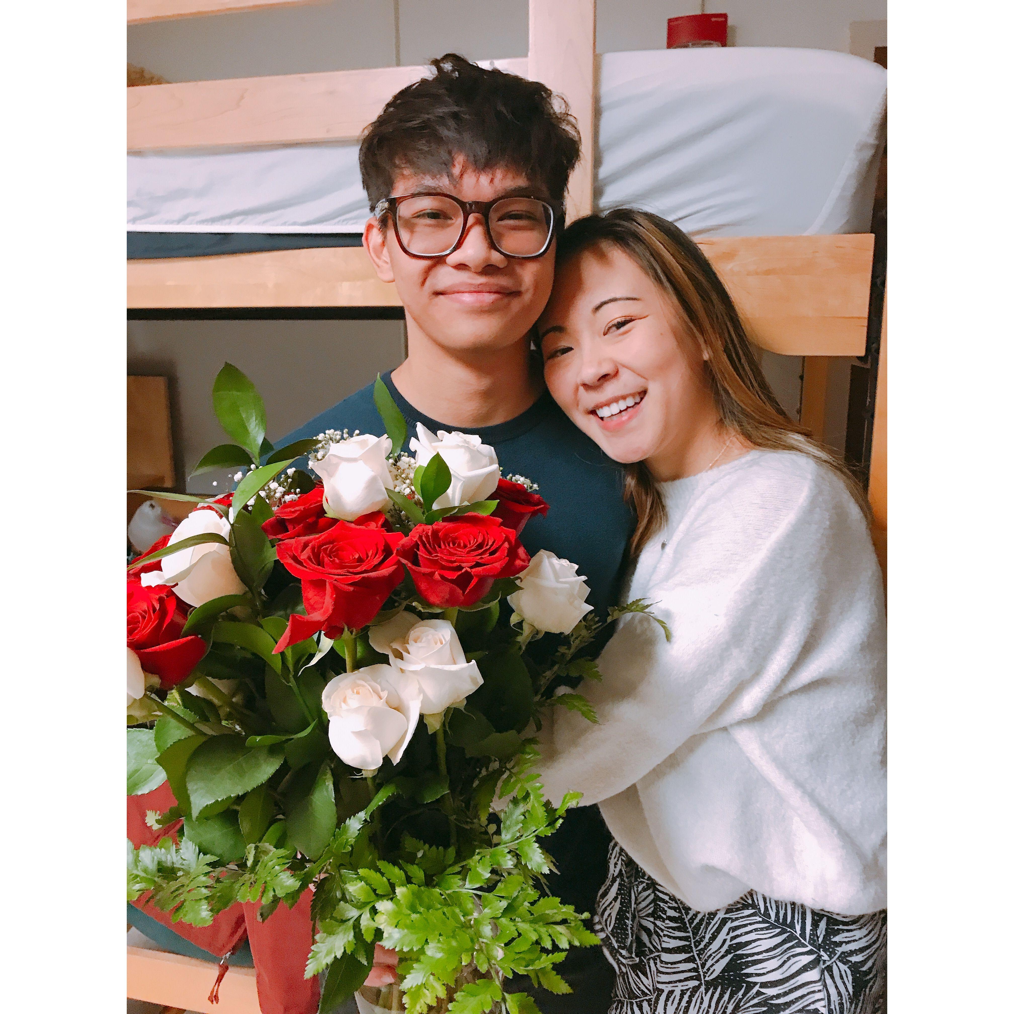 Nam bought Helen roses for Valentine's Day. This is how Helen found out she was allergic lol