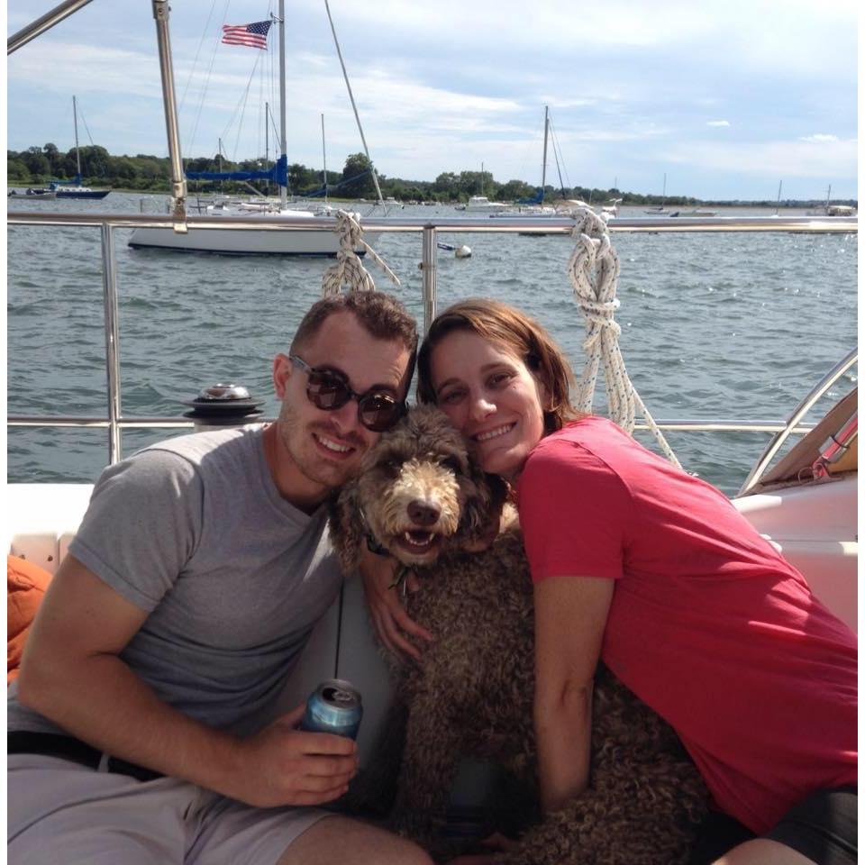 A boat outing wouldn't be complete without Pepa!