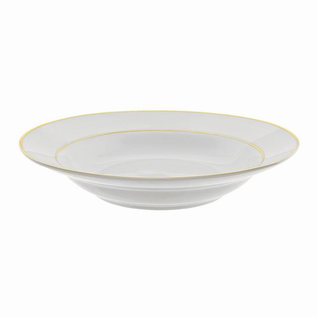 Gold Double Line 10 oz. Rim Soup Bowl