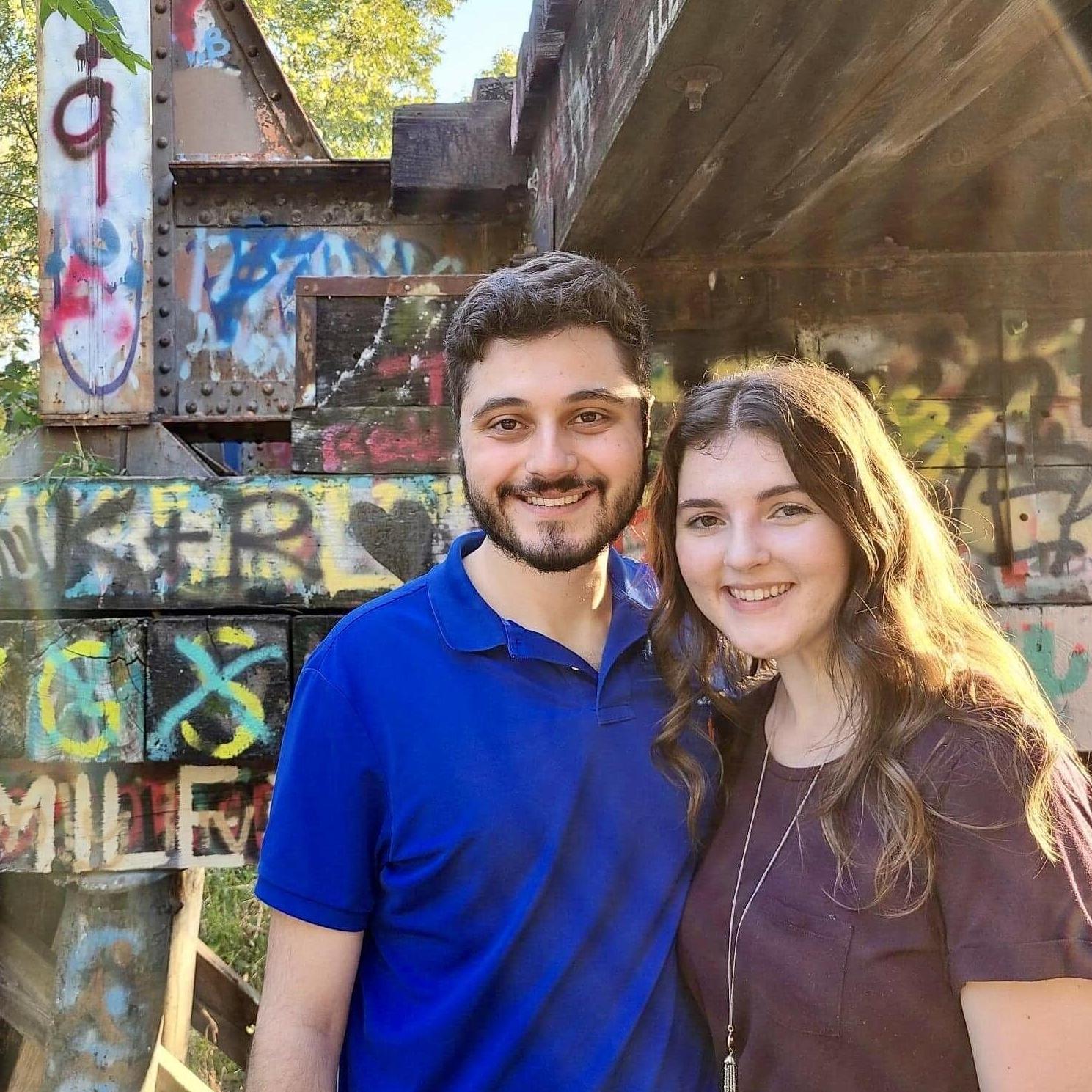 Added our mark to the graffiti bridge at Allen Station Park.