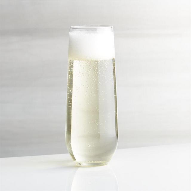 Stemless Flute Glasses 9 oz., Set of 12