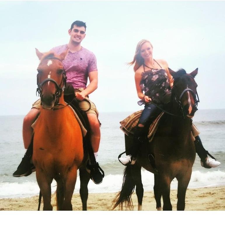 horseback riding on the beach on the Outer Banks!