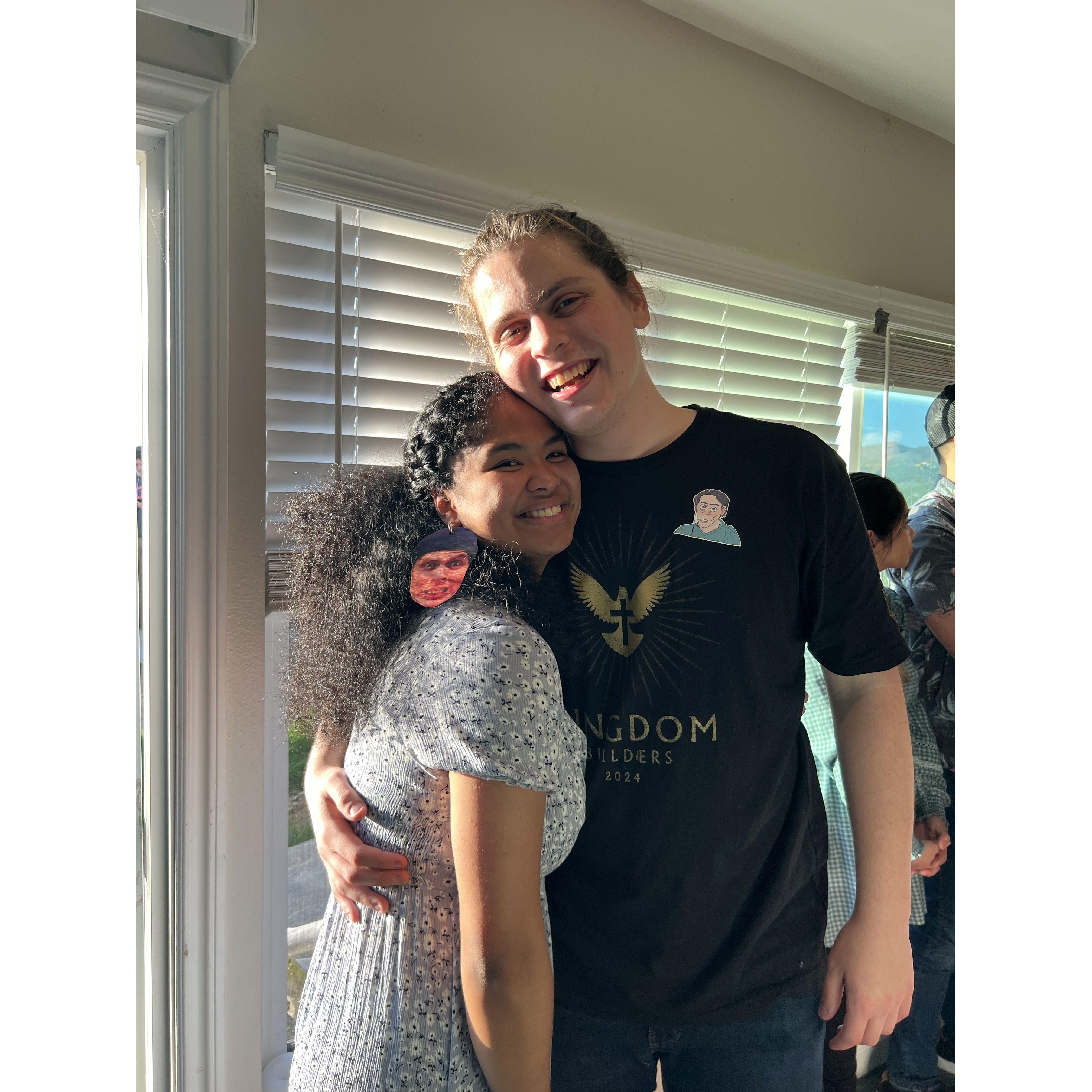(May 27, 2024):  Conlan's 21 birthday! Joysinet went all out and invited a huge group of Conlan's closest friends and loved ones. The earrings are the chef's kiss.