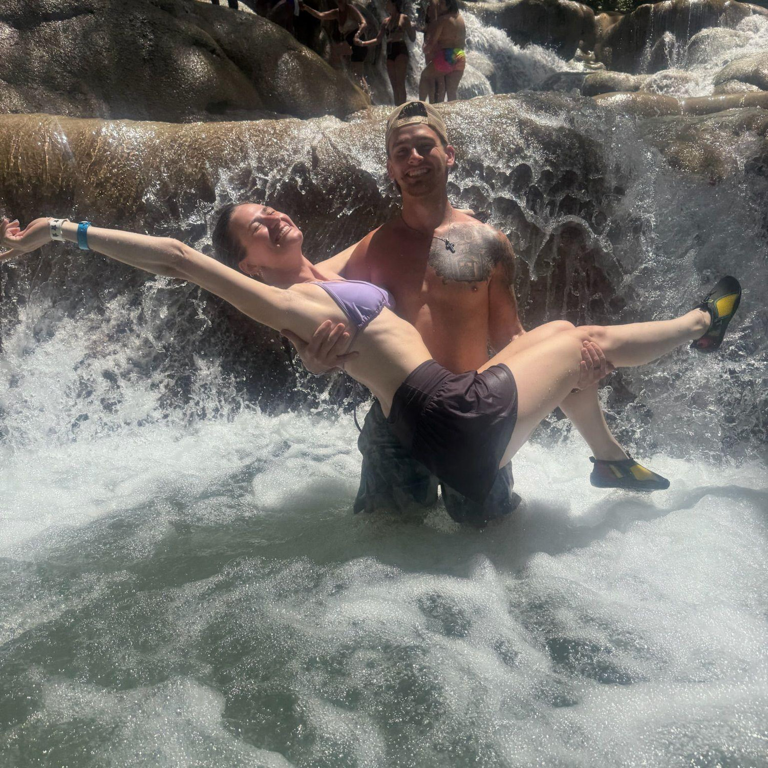 Dunn River Falls in Jamaica! Kamryn's parents honeymooned here :)
