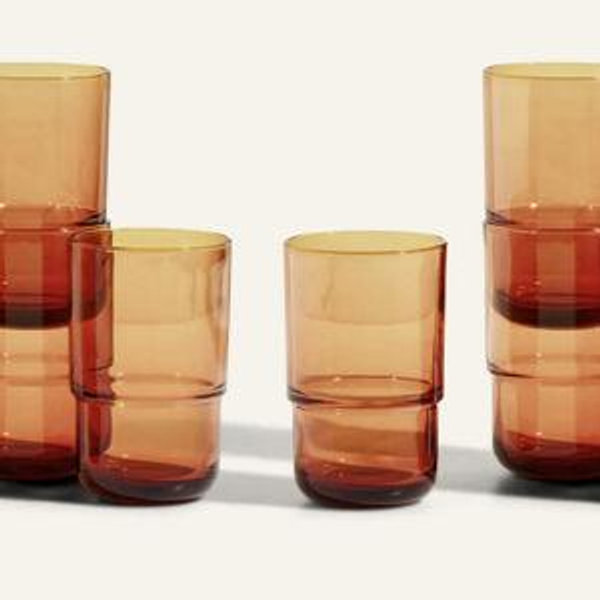 Tall Night & Day Glasses Tall 16 oz - Set of 8