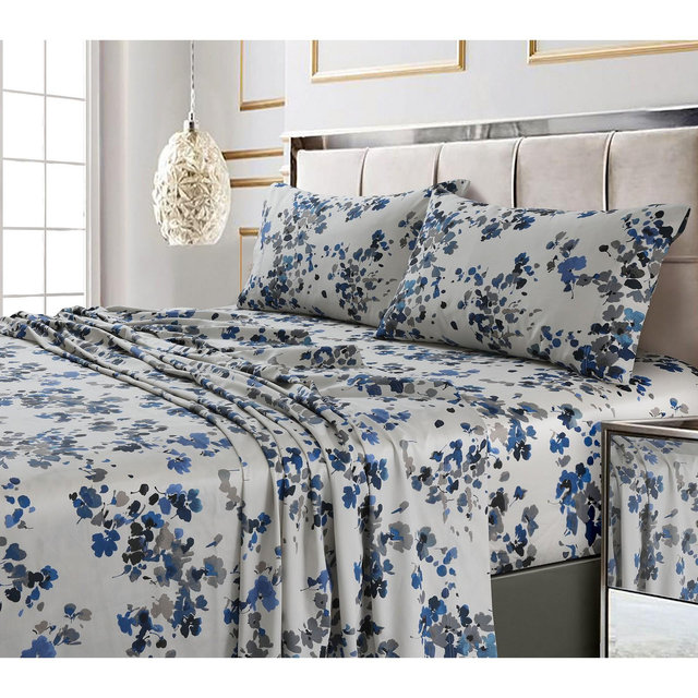 Lisbon 300 TC Cotton Sateen Extra Deep Pocket Queen Sheet Set