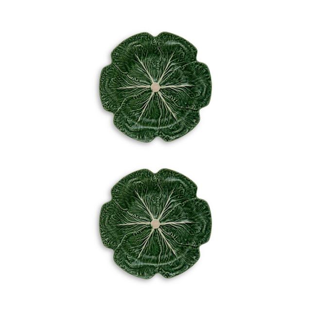 Bordallo Pinheiro Cabbage Charger Plate, Set of 2
