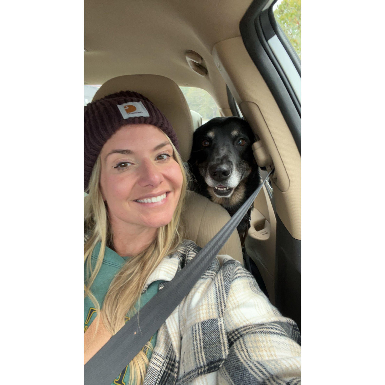 Although we don't have children, Claire is becoming a dog mom to our best guy, Hines.