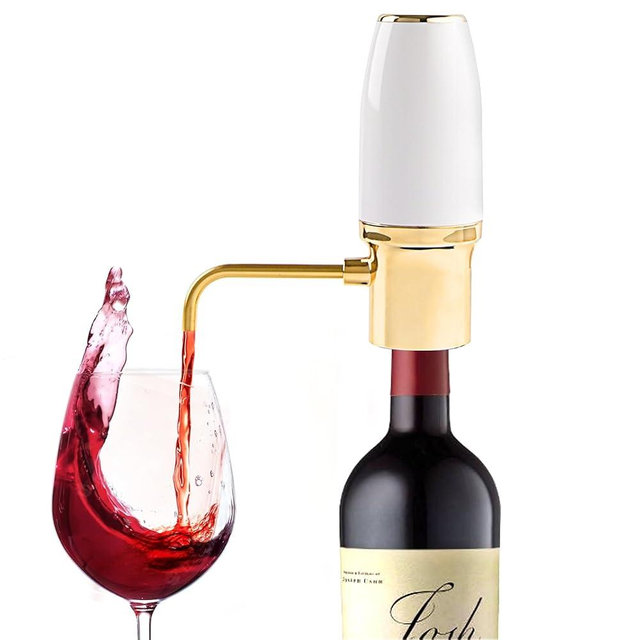 Electric Wine Aerator Pourer Automatic Wine Dispenser Pourer Spout with USB Rechargeable, Electric Wine Decanter and Wine Pourer,Best Gift for Wine Lovers