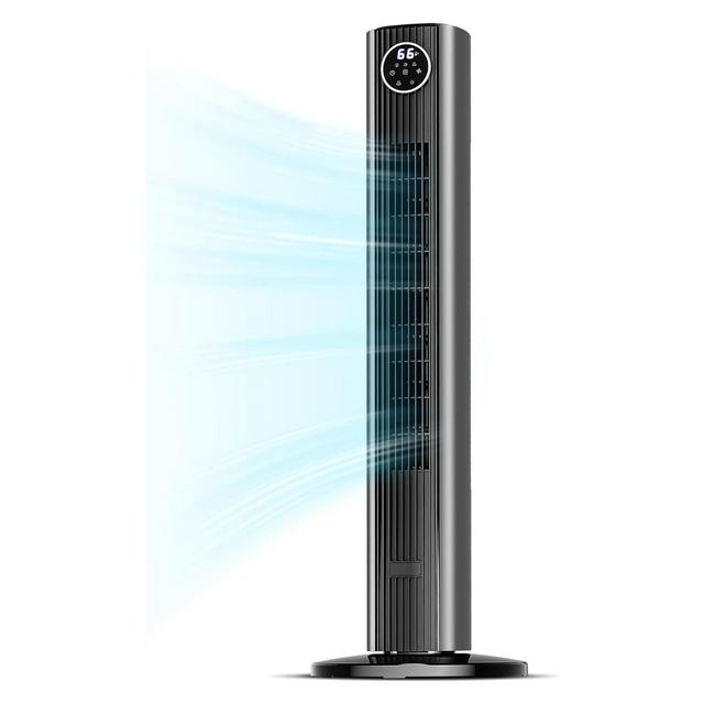 ZAFRO Tower Fan for Bedroom, Standing Bladeless Fan that Blows Cold Air for Home, 85¡ã Oscillating Quiet Cooling Floor Fans with Remote
