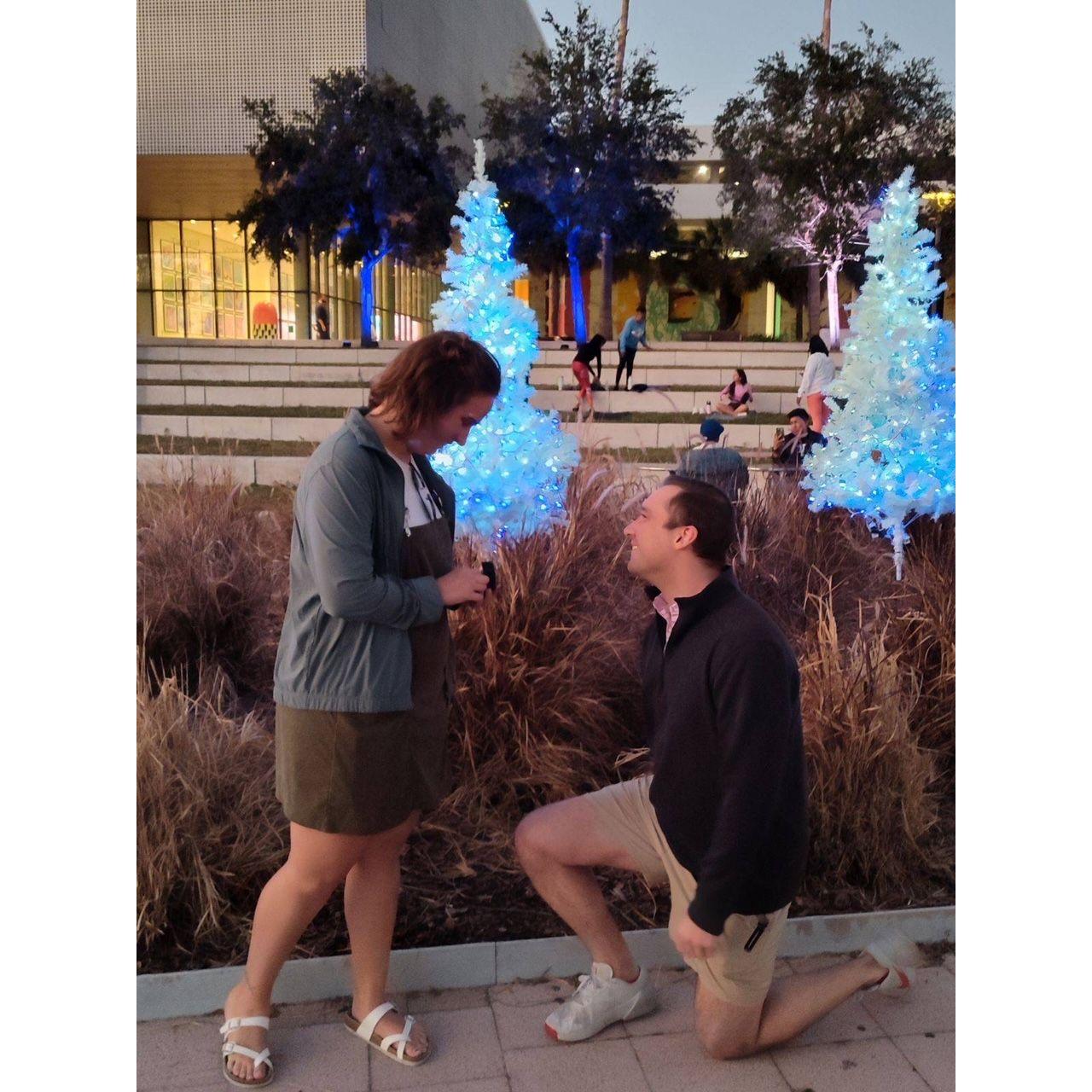 Where I said "Yes!"