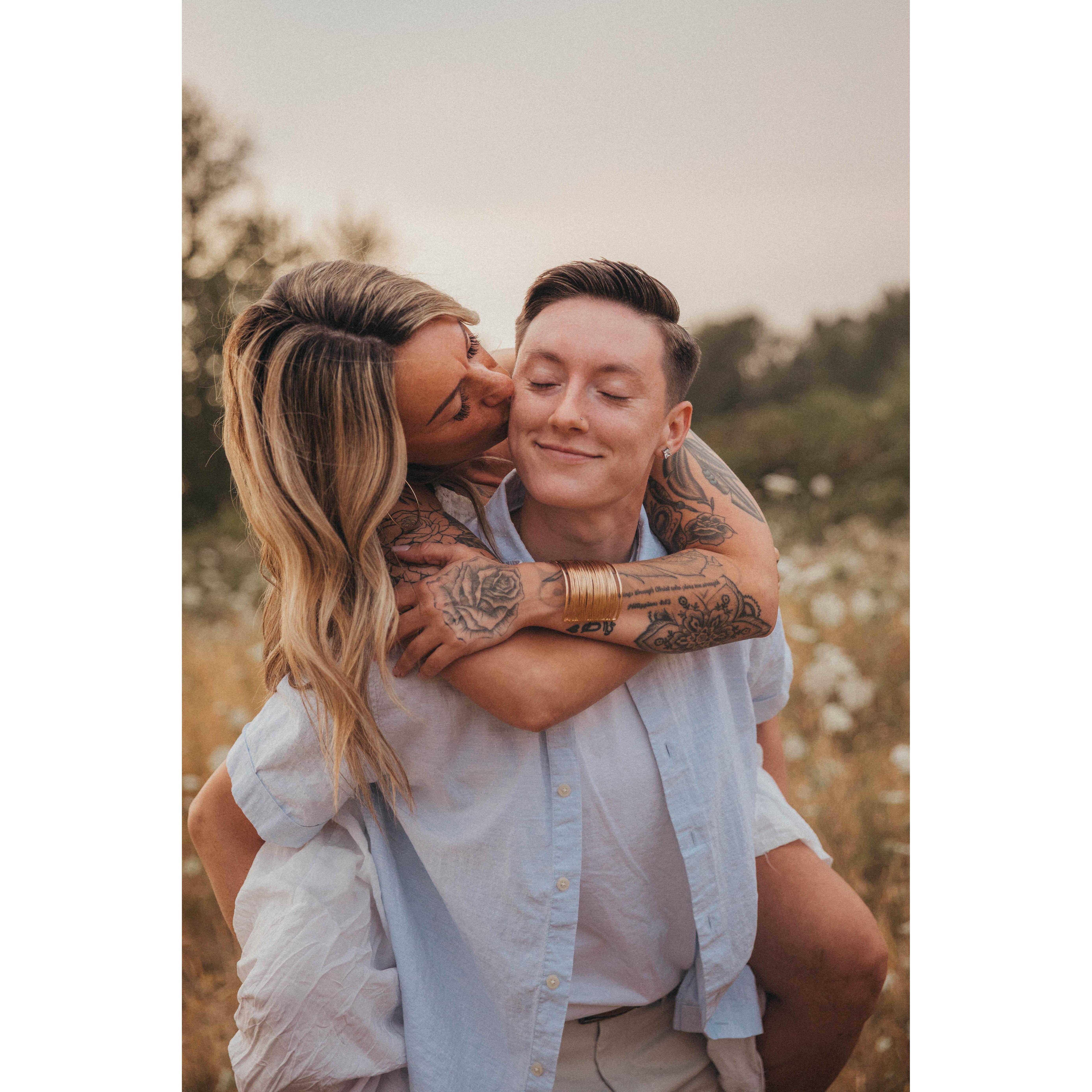 Right before she "popped" the question!