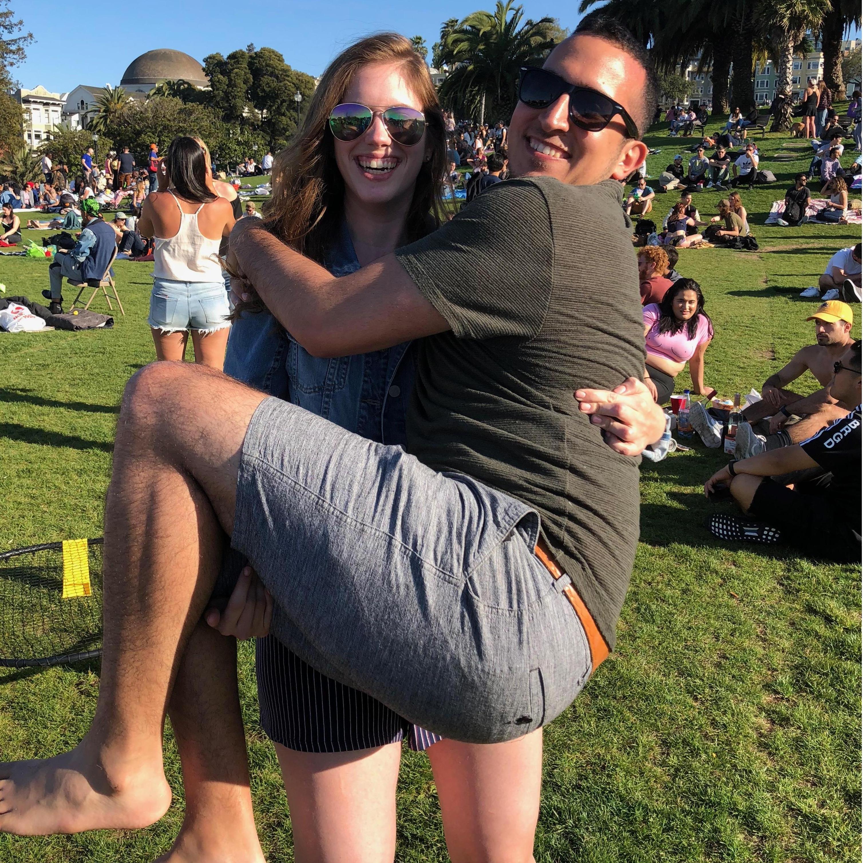 Afternoon in Dolores Park (where we first "re-met")