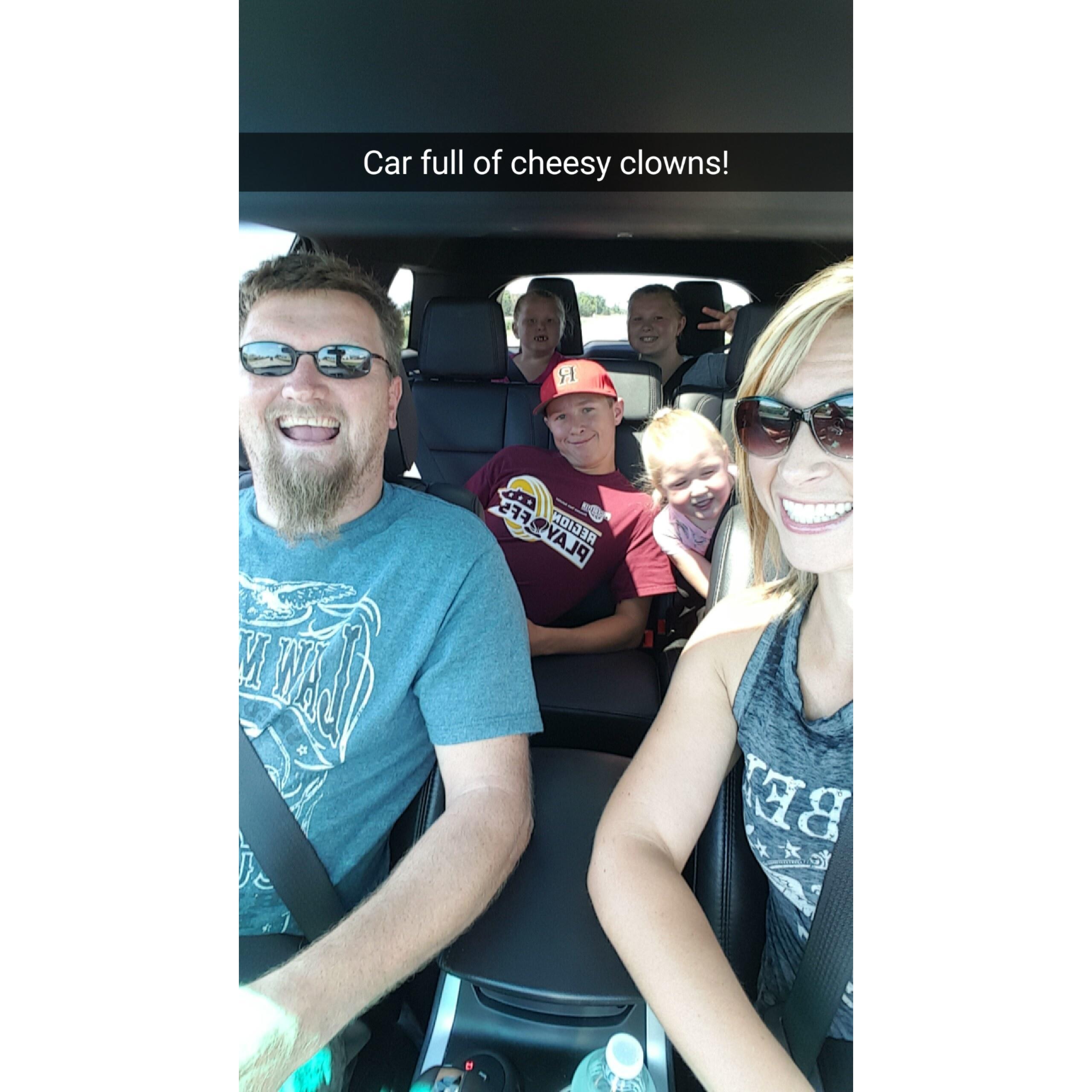 July 2016 - Car rides are never dull.