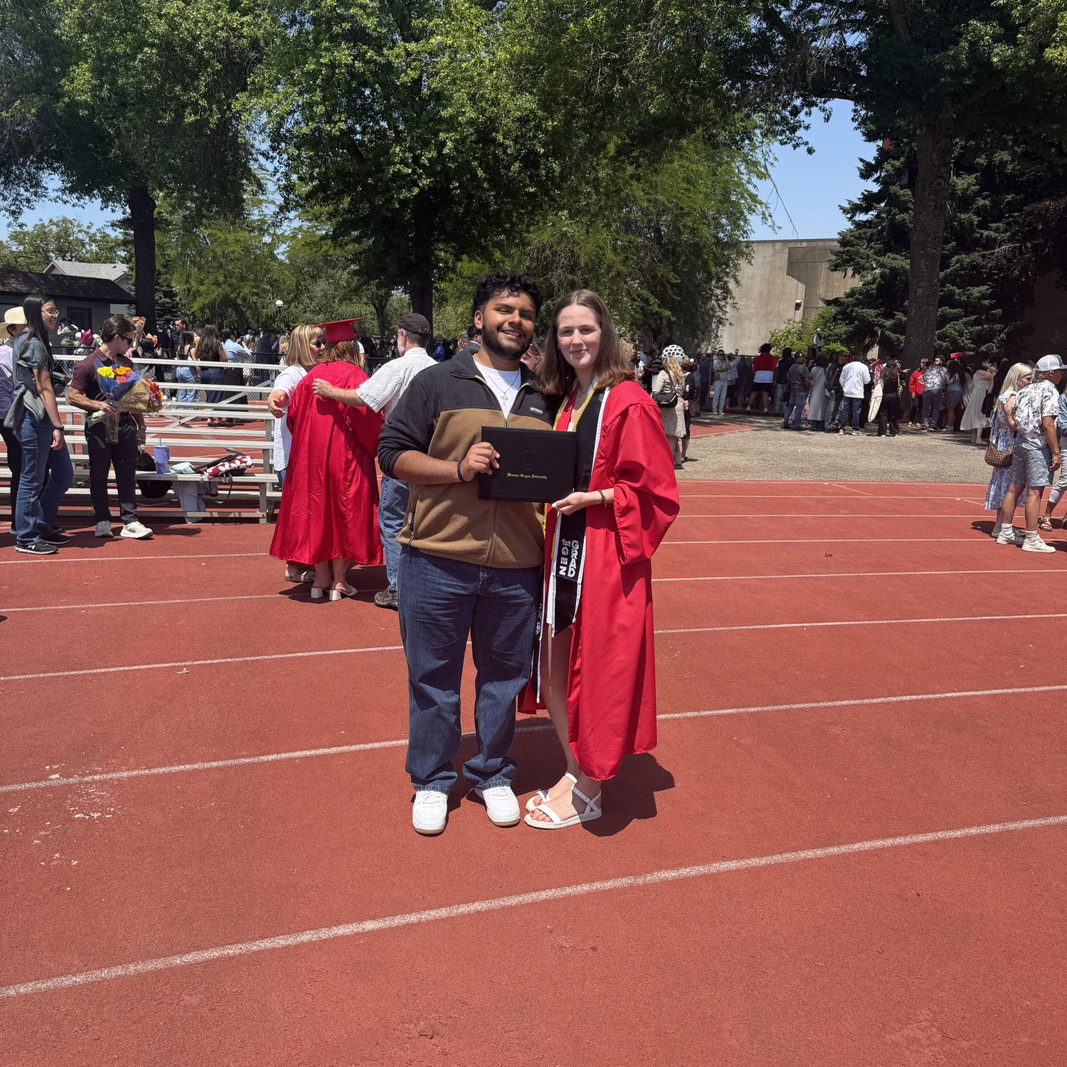 We graduated college 2 weeks apart :)