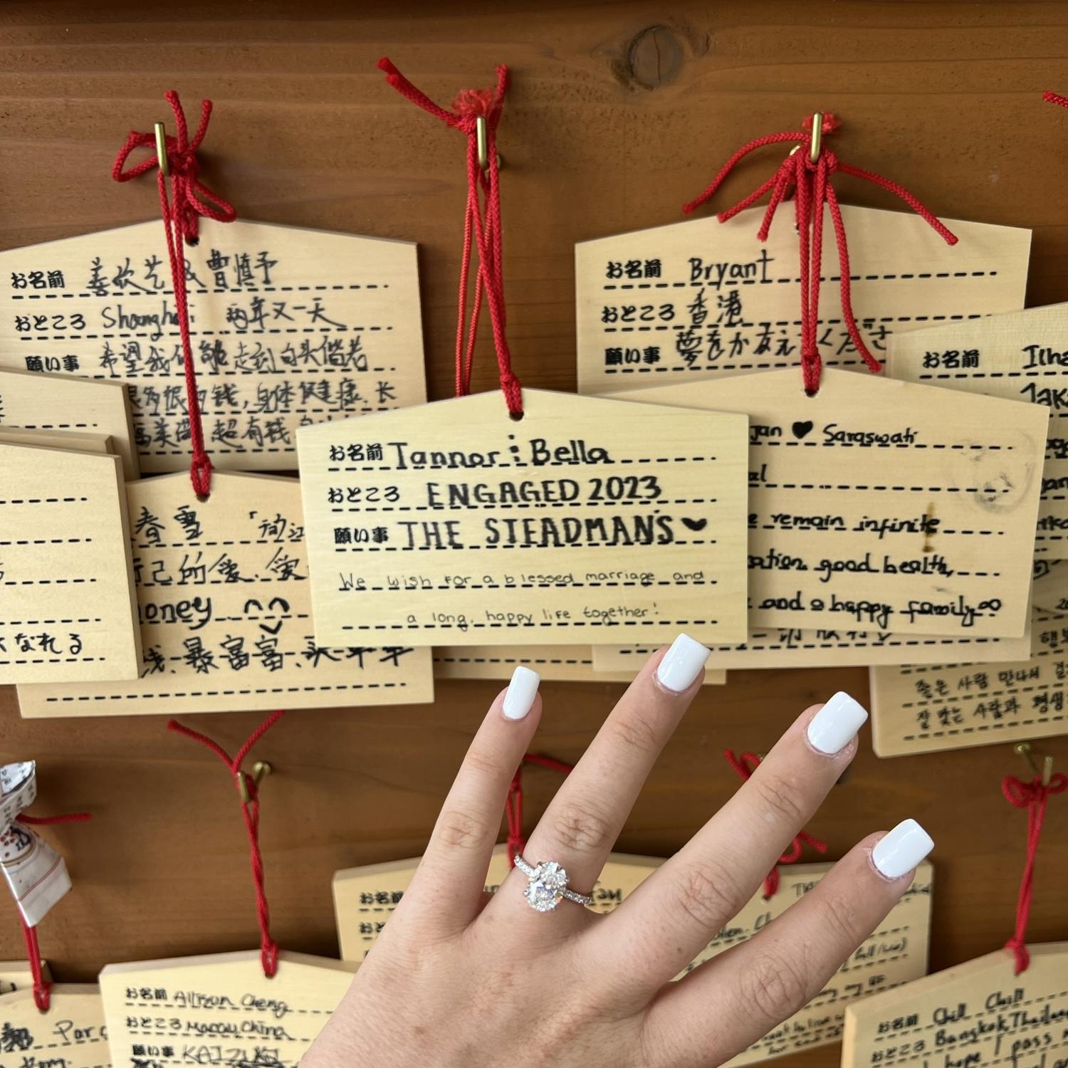 The wish Tannor and Bella left at the top of Mt. Fuji for a long, happy life together ❤️