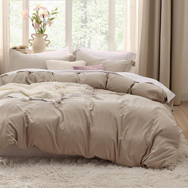 Bedsure Hazel California King Duvet Cover - Soft Prewashed Cal King Duvet Cover Set, 3 Pieces, 1 Duvet Cover 104x98 Inches with Zipper Closure and 2 Pillow Shams, Comforter Not Included