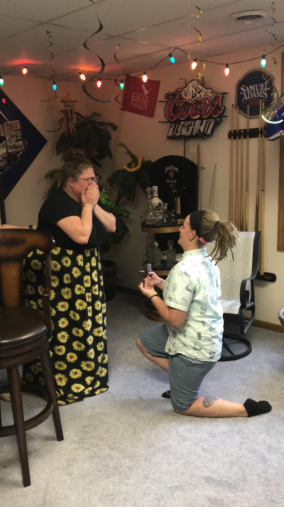 Miranda proposing! 9/08/2019