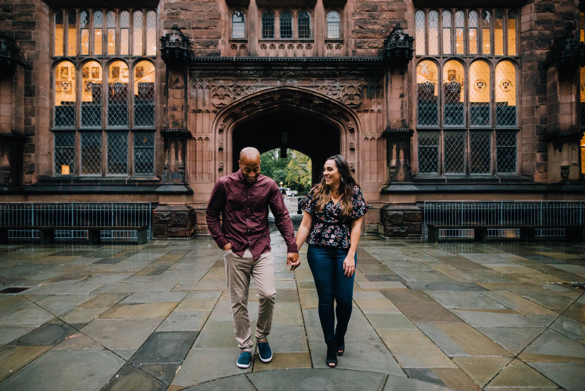 Engagement photo shoot in Princeton, NJ