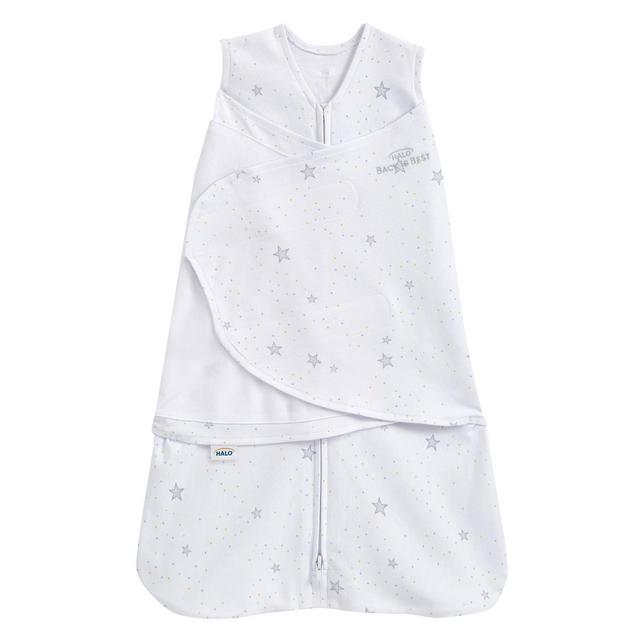 HALO Innovations Sleepsack 100% Cotton Swaddle Wrap Stardust - Newborn