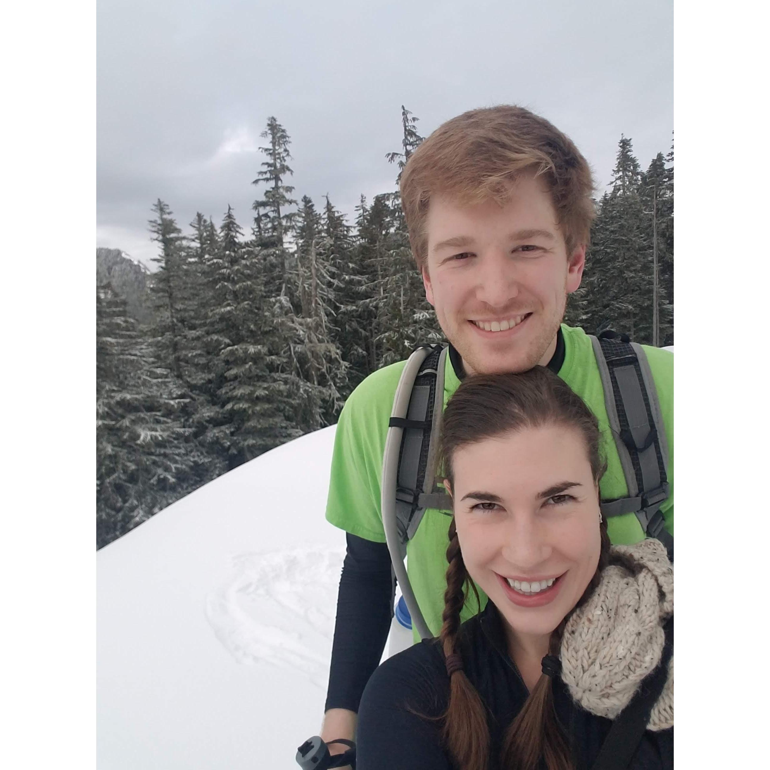 Snowshoeing at Mt. Rainier- January, 2019