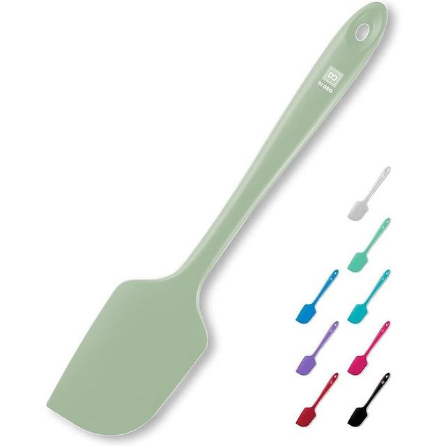 DI ORO Silicone Spatula - 600°F Heat-Resistant Rubber Kitchen Spatula for Baking, Scraping, & Mixing - BPA Free Nonstick Cookware Safe Flexible Utensil for Cooking - Seamless & Dishwasher Safe (Sage)