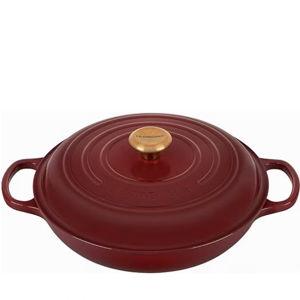 Le Creuset Signature 3.5-Quart Enameled Cast Iron Braiser with Gold Stainless Steel Knob | Dillard's