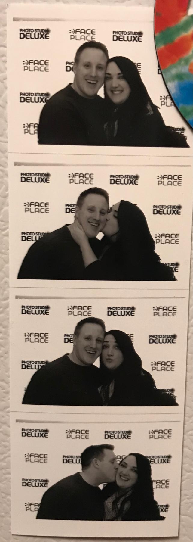 Photo booth at Dave and Buster's -The night Connor first met my family.
