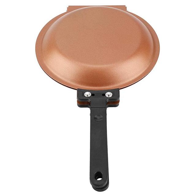 Frying Pan,Akozon Double Side Non-stick Flip Frying Pan Fried Egg Pancake Maker Household Kitchen Cookware