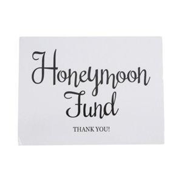 Our Honeymoon fund