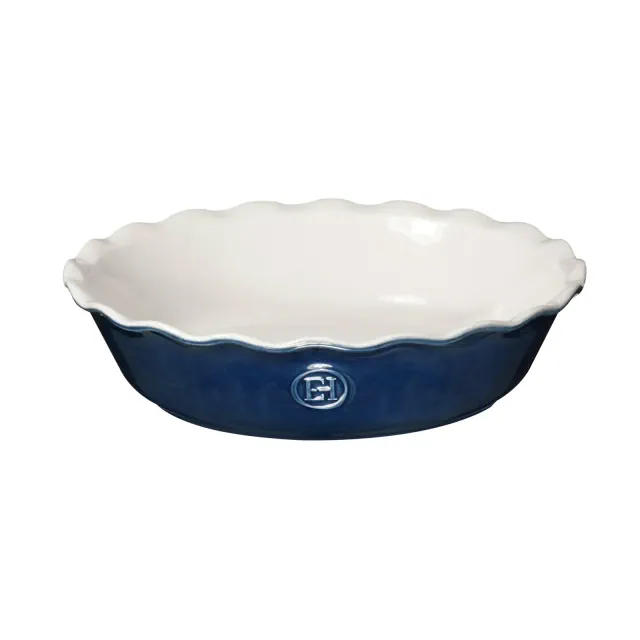 Emile Henry Made in France HR Modern Classics 9 Inch Pie Dish, Twilight