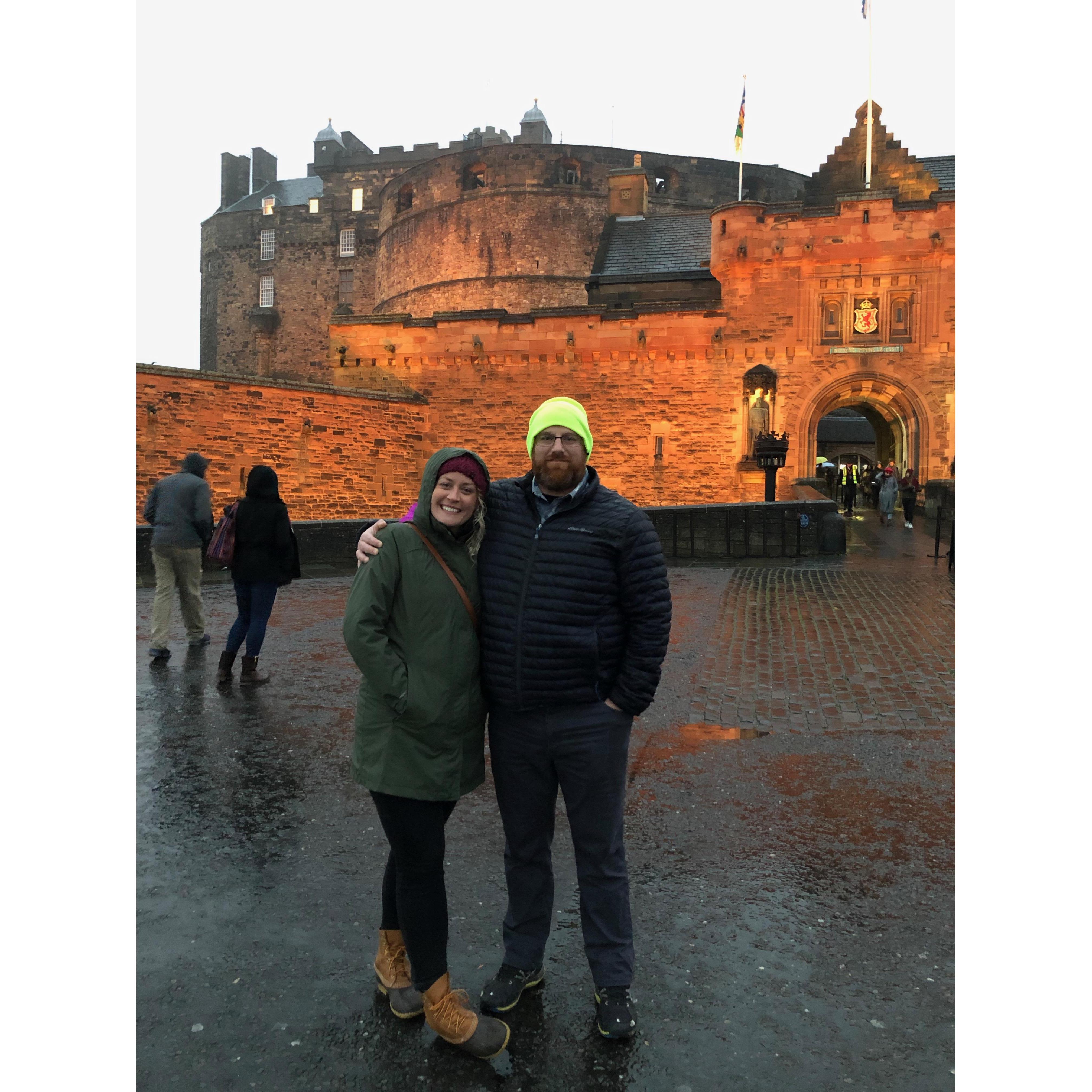 Stepping back through history at Edinburgh Castle, Scotland. November 2018.
