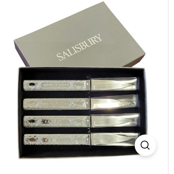 Original Carvel Hall Crab Knife Boxed Set of 4
