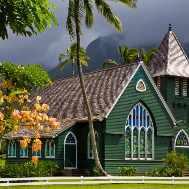 Wai`oli Hui`ia church where the ceremony will be