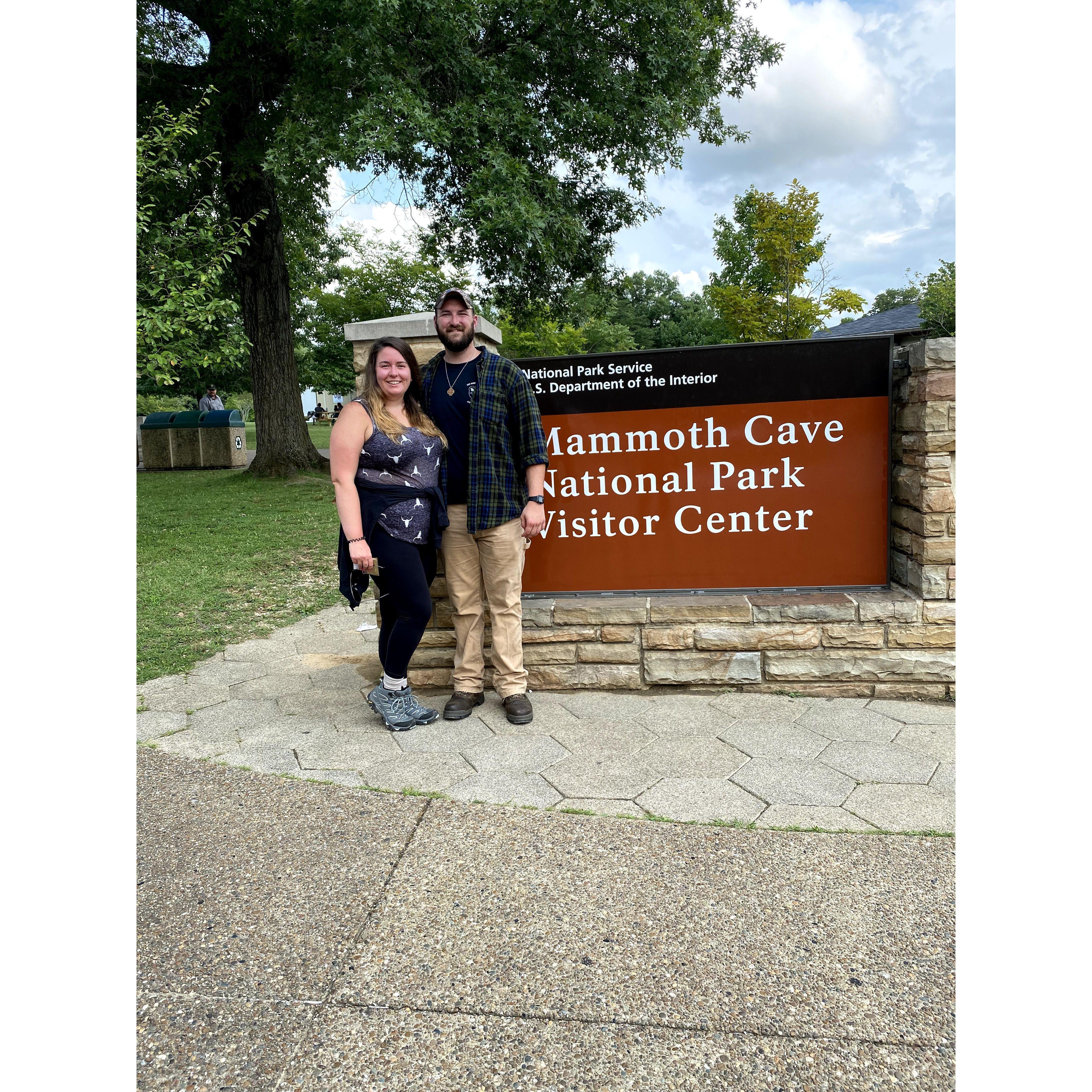 On their way home from their first trip to Arkansas, Alex and Marcella also stopped at their second National Park together!