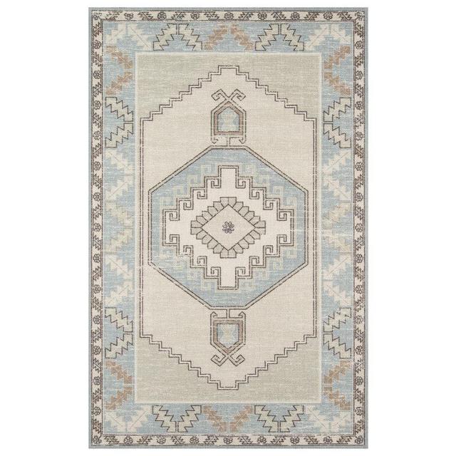 Lenora Rug , 7'9" x 9'10", Light Blue