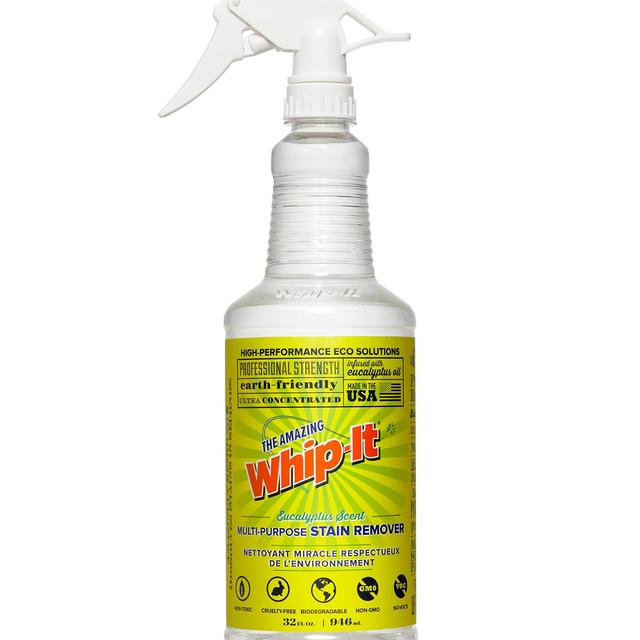 Whip-It Multi-Purpose Stain Remover - 32oz - Plant-Based with All 6 Enzymes - All Natural - Made in USA