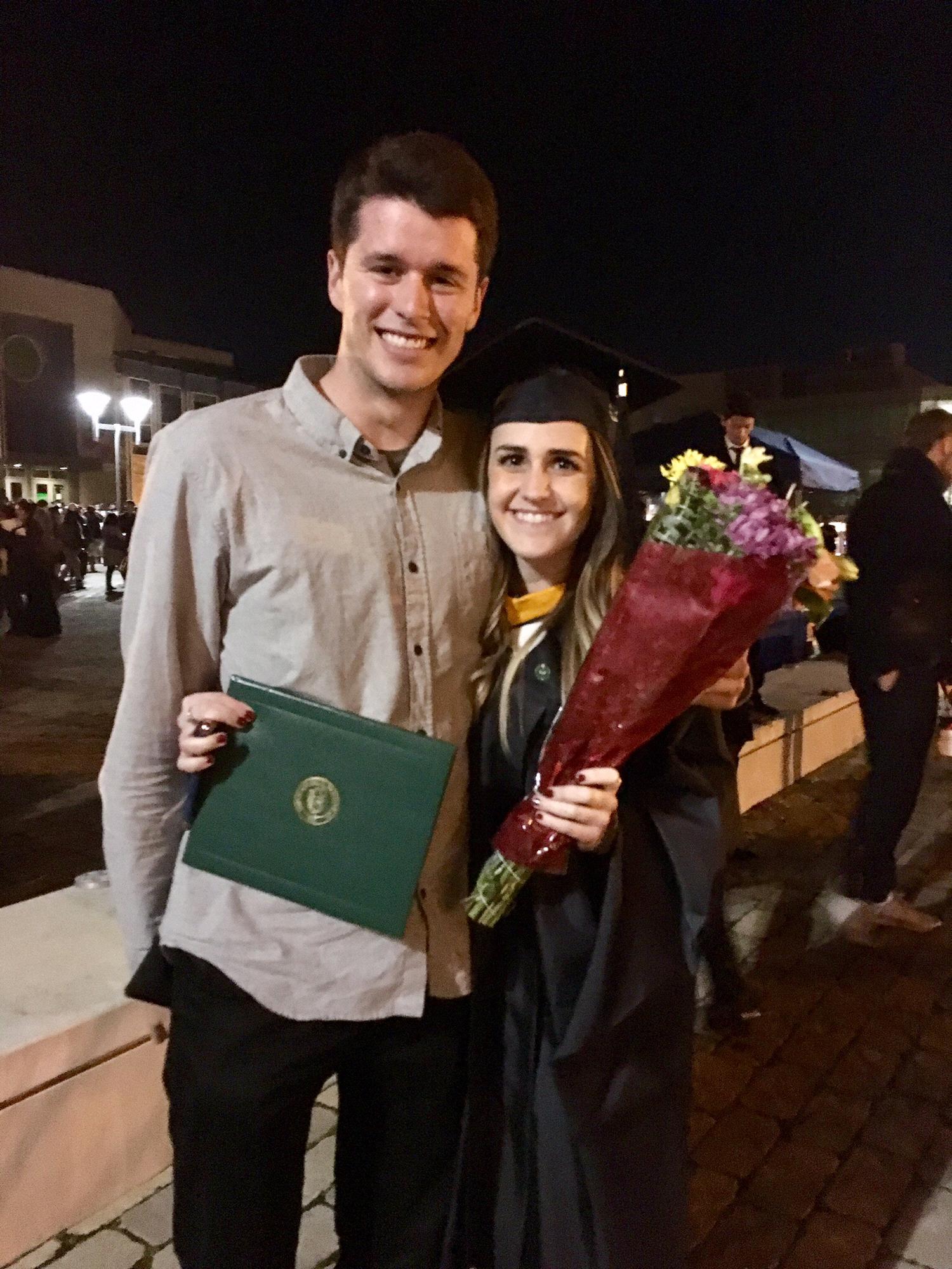 Elizabeth's graduation from her Master's Program at USF